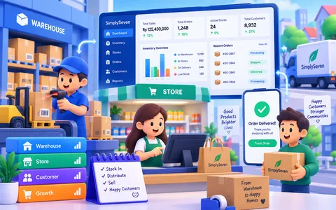 Warehouse to store to customer. Connected.