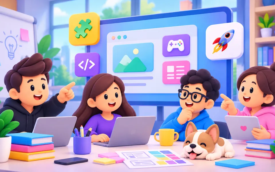 The Fun Factory team collaborating